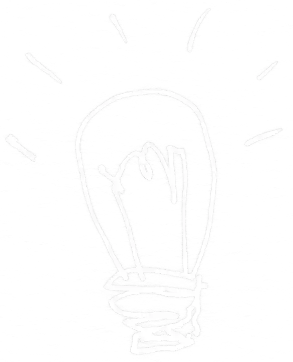 Zeichnung einer Glühbirne