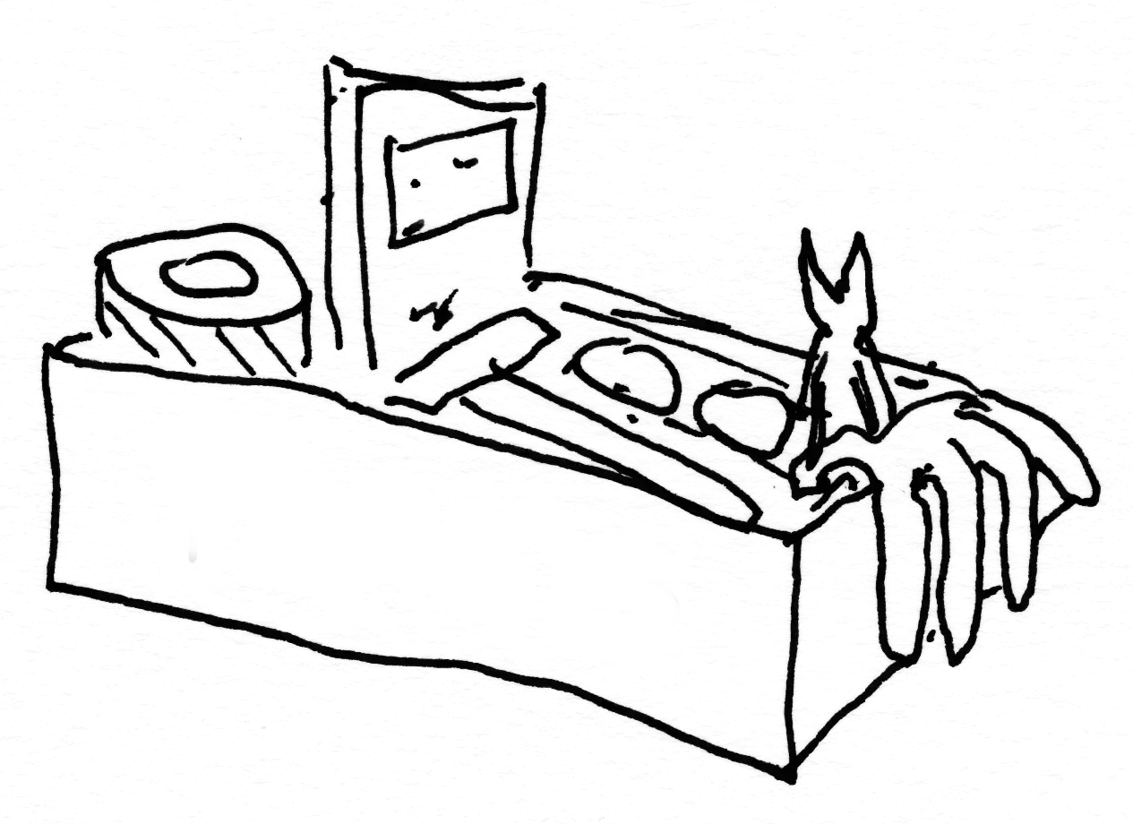 Zeichung von einem Werkzeugkasten